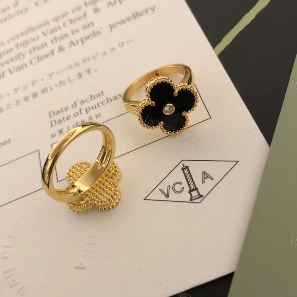 View 2 of 高仿首飾VanCleef&Arpels*RA41100貝母鑽四葉草戒指