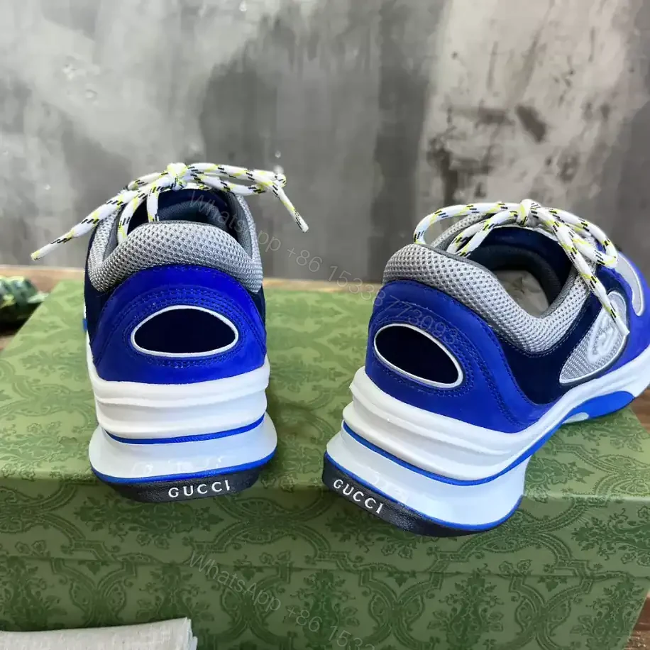 View 6 of GUCCI RUN TRAINER SNEAKERS IN BLUE – GC160
