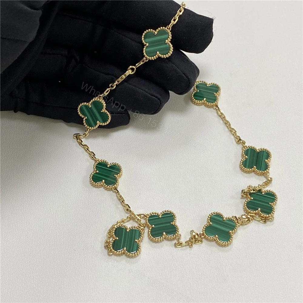 View 7 of Van Cleef Arpels Green Vintage Necklace 10 Motifs VCARO3QJ00
