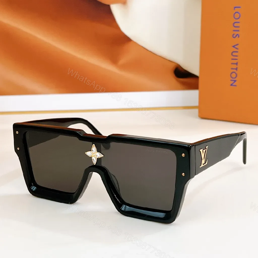 View 5 of Vivid Fuchsia Sunglasses: Oversized Shield, Gold LV Accents