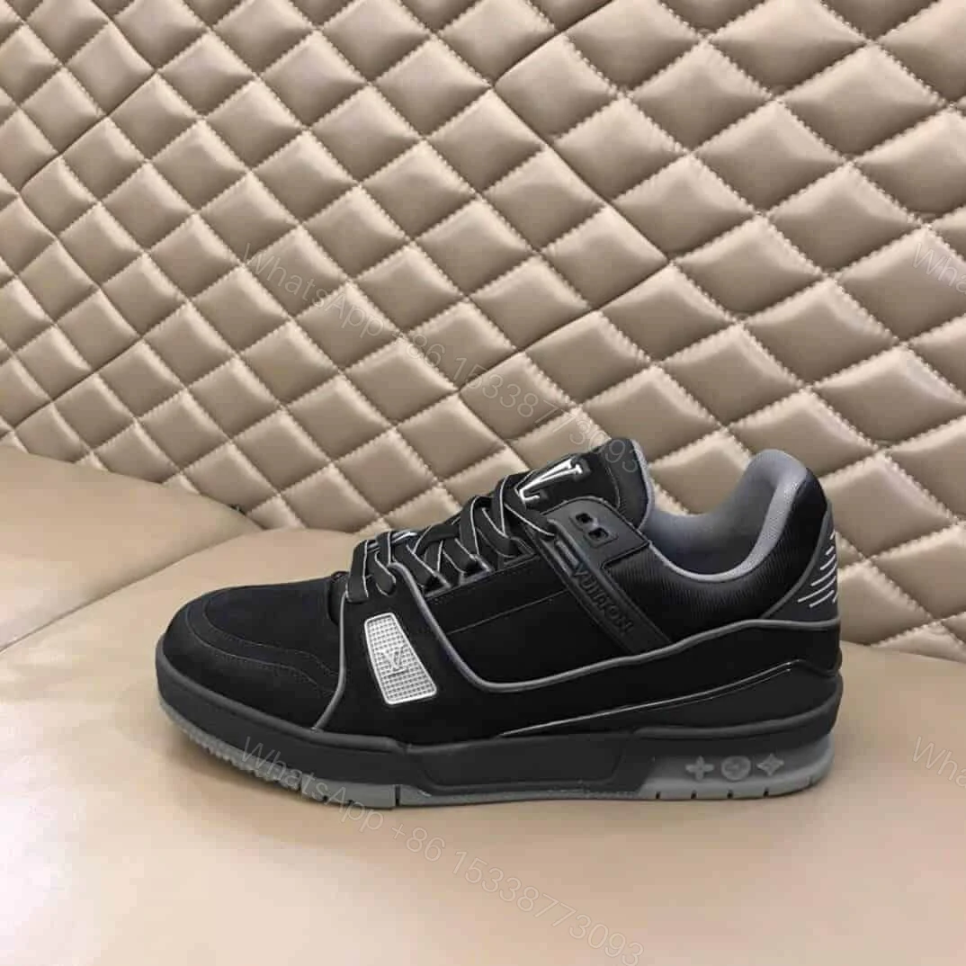 View 5 of LOUIS VUITTON LV 408 TRAINERS IN SUEDE & GRAY FLANNEL – LV222