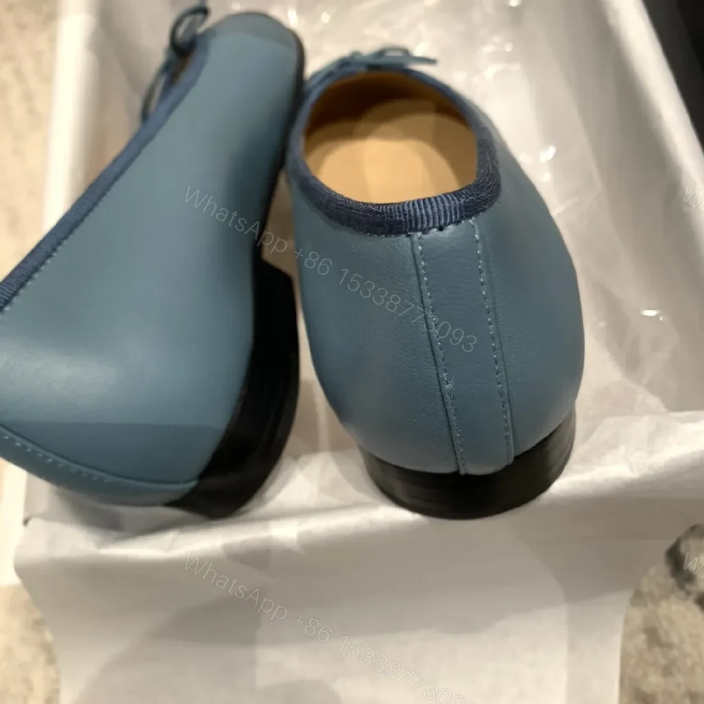 View 5 of Teal & Black Ballet Flats: Subtle Luxury, All-Day Comfort