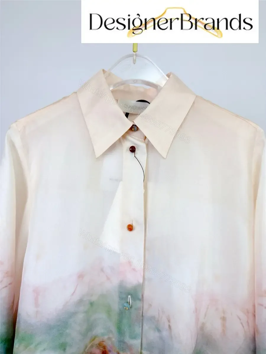 View 5 of Zimmermann Daylight Relaxed Silk Shirt