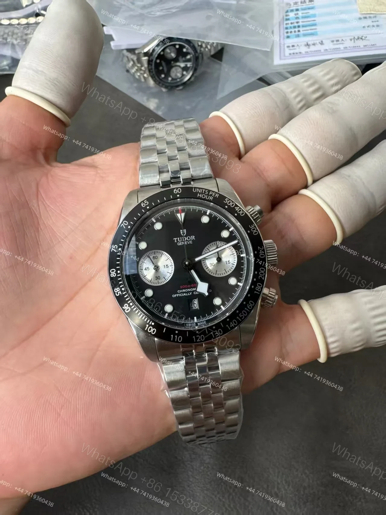 View 4 of Tudor Super Clone Black Bay Chronograph M79360N-0013 Black Dial