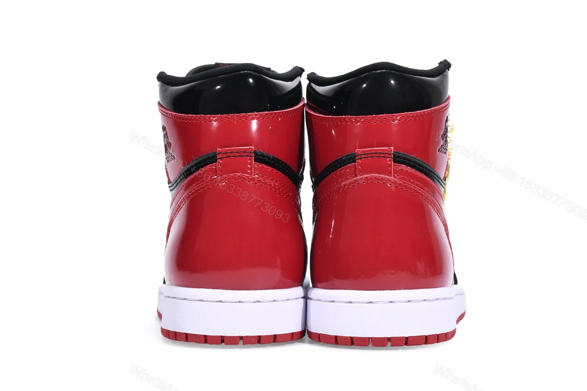 View 2 of Air Jordan 1 High OG Bred Patent 555088-063
