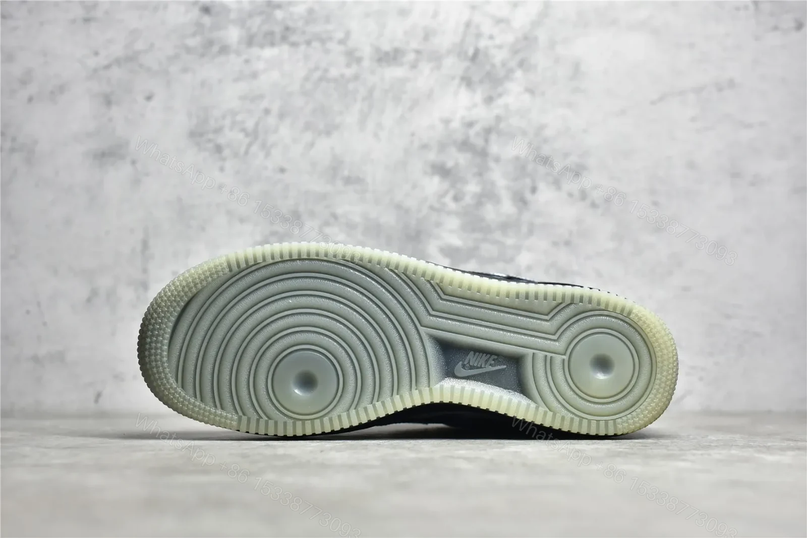 View 9 of UA Nike Air Force 1 Low Skeleton “Black on Black” Reps