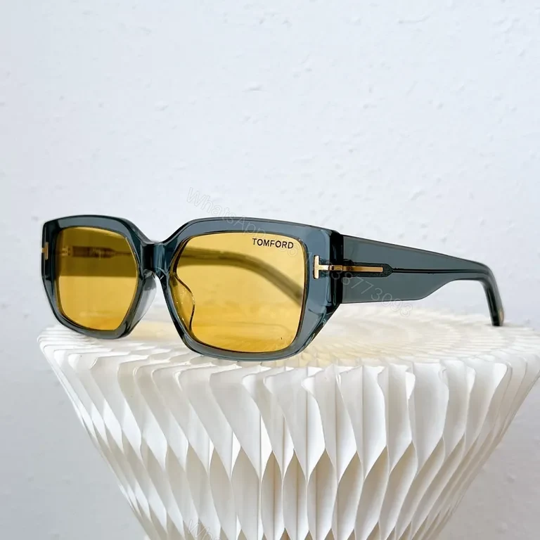 View 2 of White Frame Tom Ford Sunglasses: Bold, All-Day Comfort