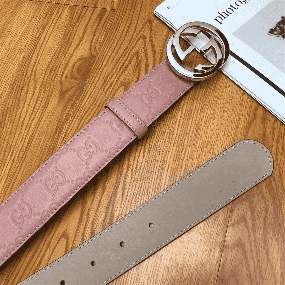 View 6 of GUCCI INTERLOCKING G-BUCKLE LEATHER BELT – B2