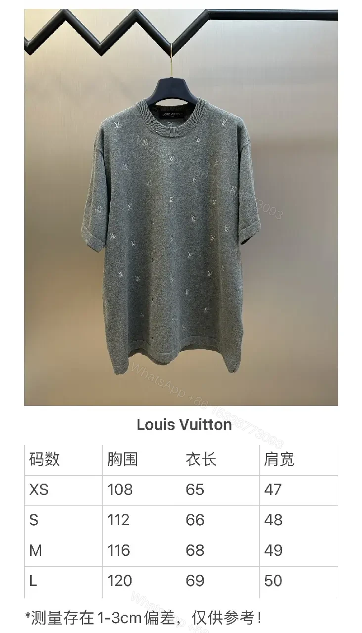 View 8 of Gray Knit Crewneck Monogram Luxury Sweater-Dress Hybrid