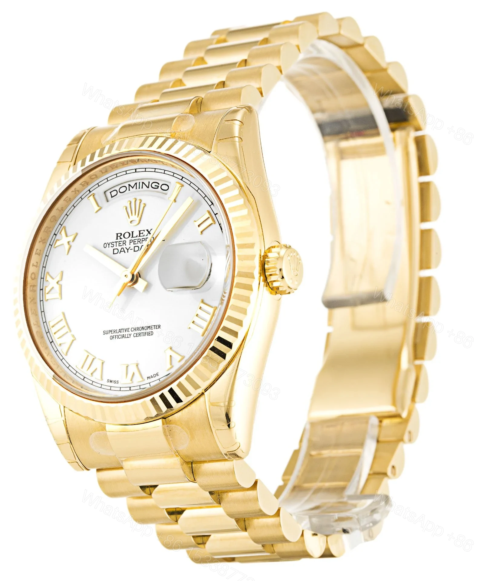 View 2 of Replica Rolex Day-Date White Dial 118238 36 mm