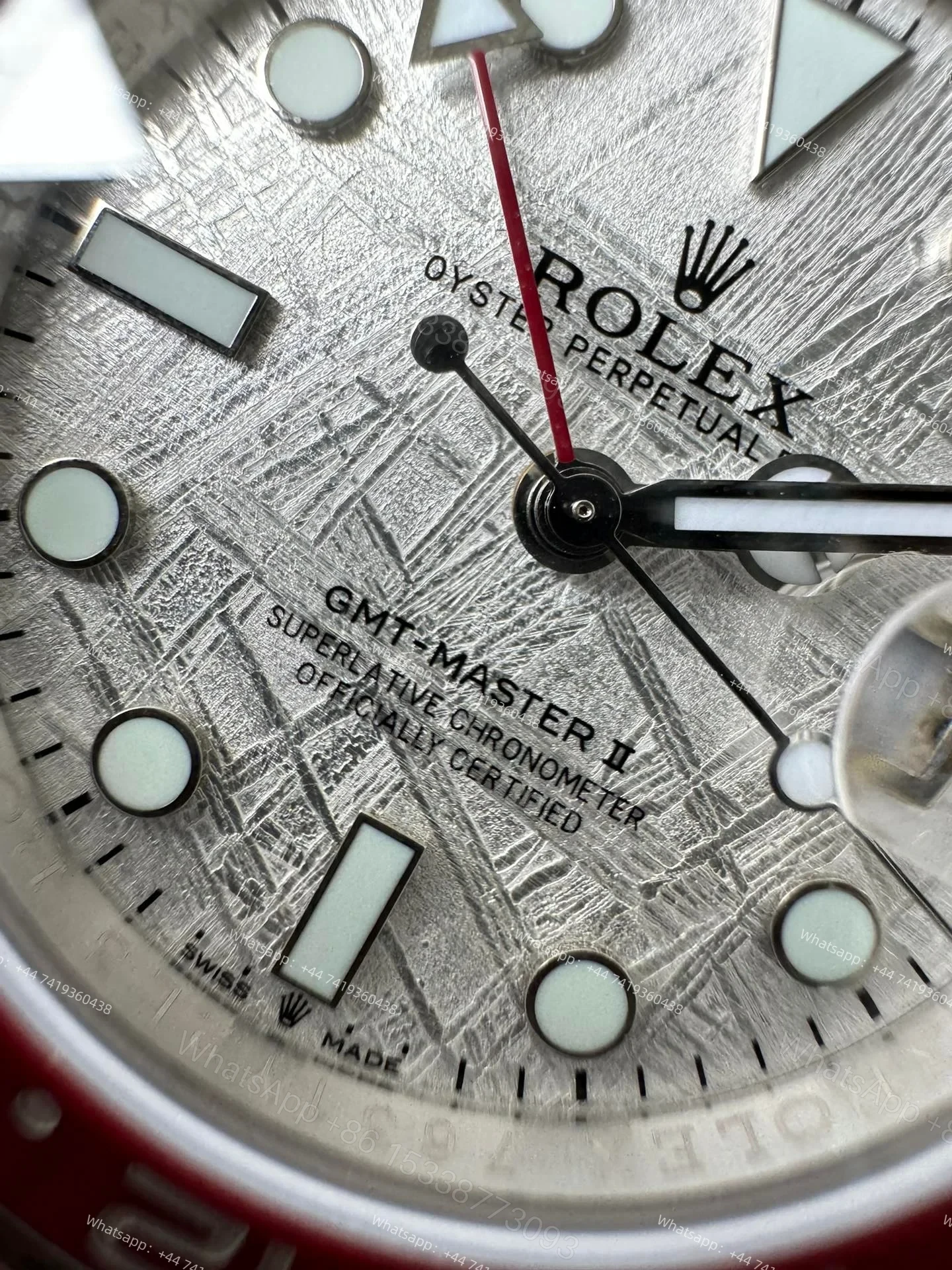 View 3 of Rolex Pepsi GMT Master II M126710blro Jubilee 3285 Movement Best Super Clone (Custom meteorite dial version)
