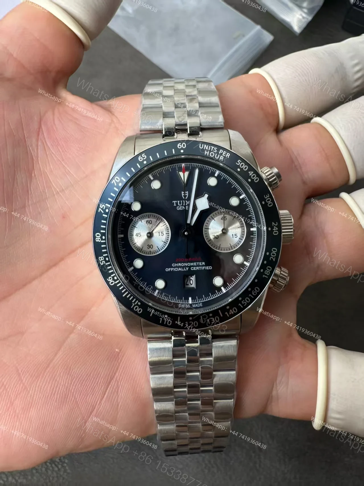 View 6 of Tudor Super Clone Black Bay Chronograph M79360B-0002 Blue dial