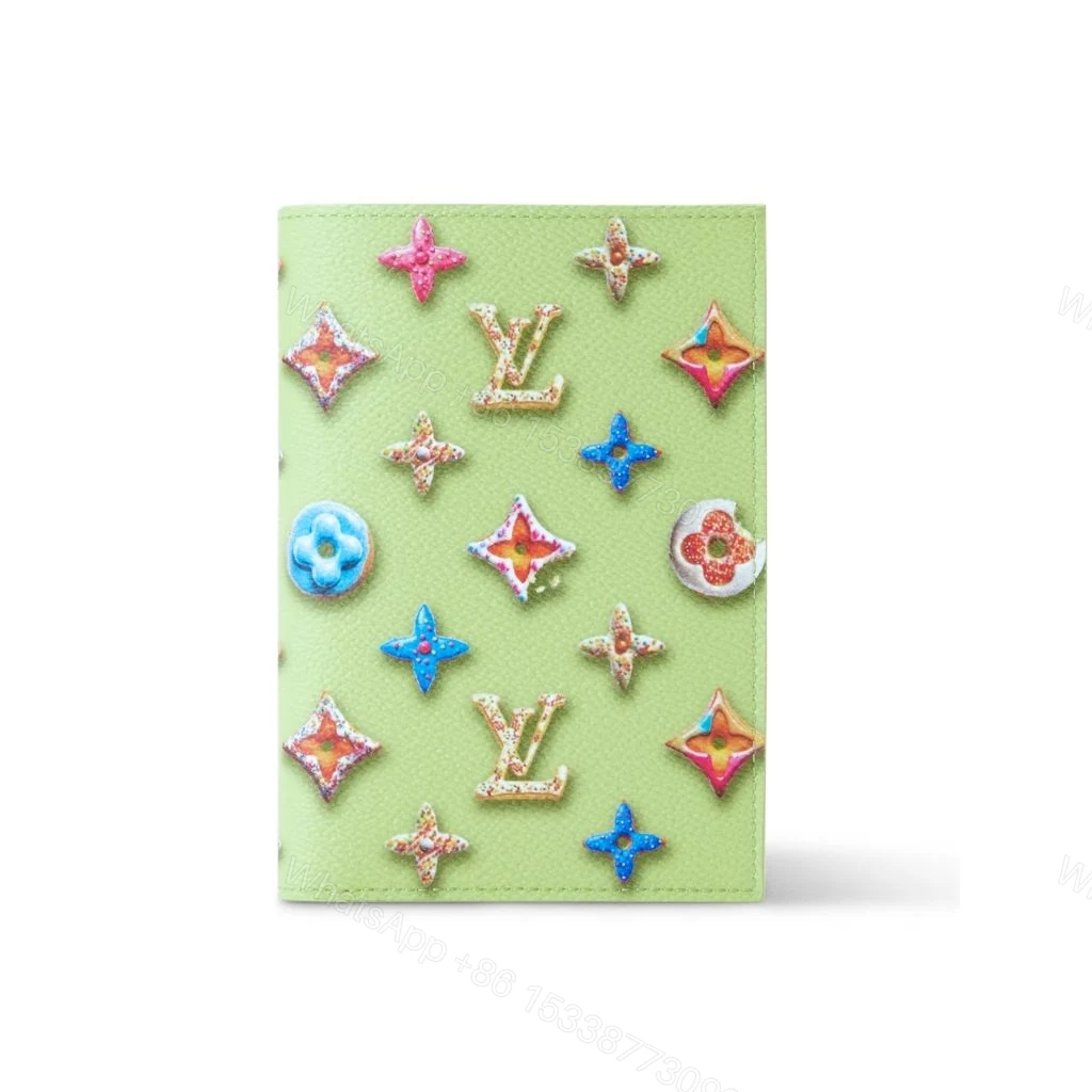 Louis Vuitton Passport Cover Monogram Donuts Green 14Cm M28039 — view 1