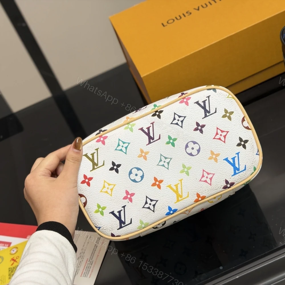 View 6 of Louis Vuitton X Takashi Murakami Nice BB Multicolored White 24Cm M28340