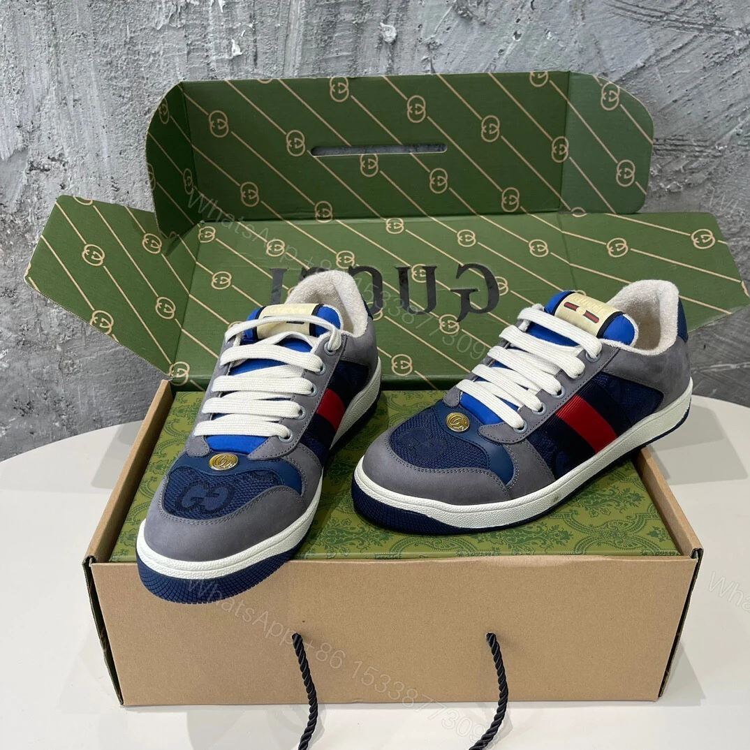 View 3 of Gucci GG Screener Sneaker Grey Suede