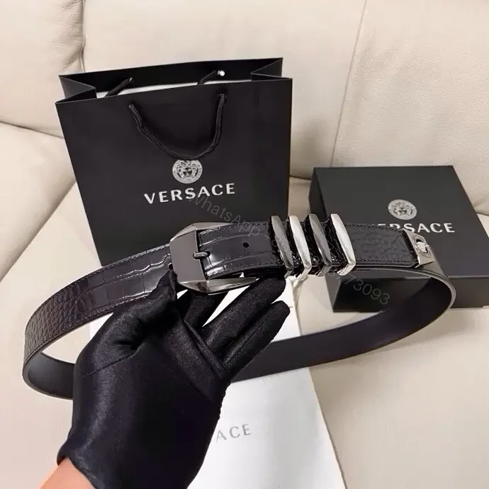 View 9 of Black + Leather + Belt + Signature Hardware + Belt