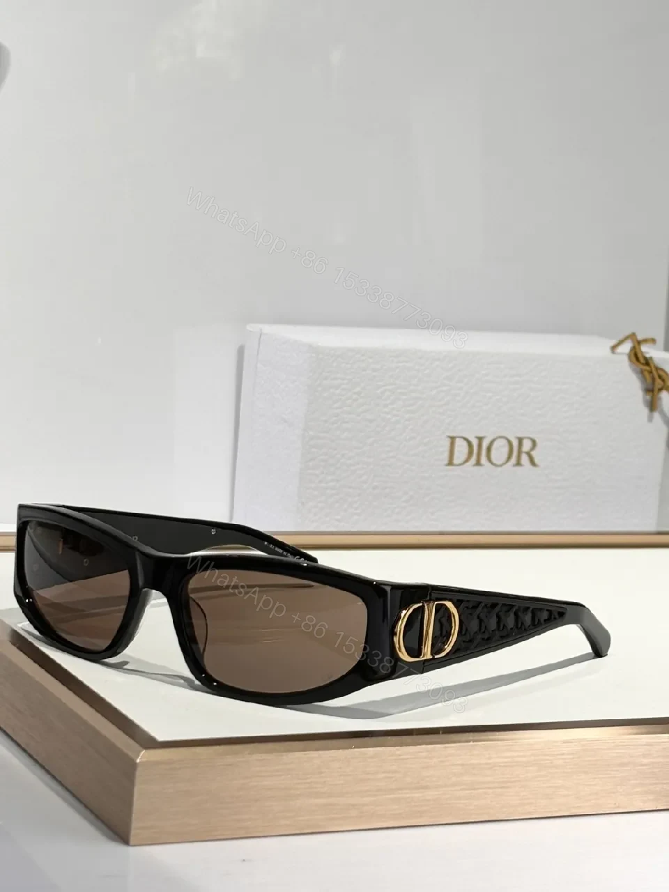 View 8 of White Frame Sunglasses, Acetate, Modern, All-Day Comfort, Sunglasses