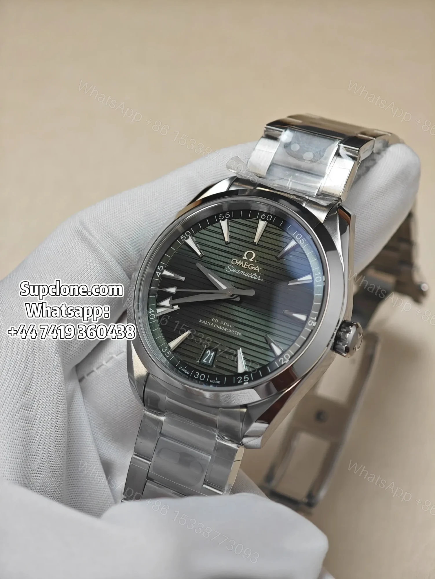 View 2 of Omega Super Clone Seamaster Aqua Terra 150M 41MM 220.10.41.21.10.001