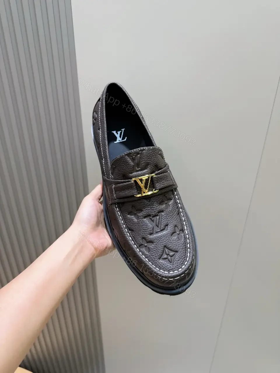 View 6 of Monogram Leather Loafers: Structured Comfort & Luxury Asset