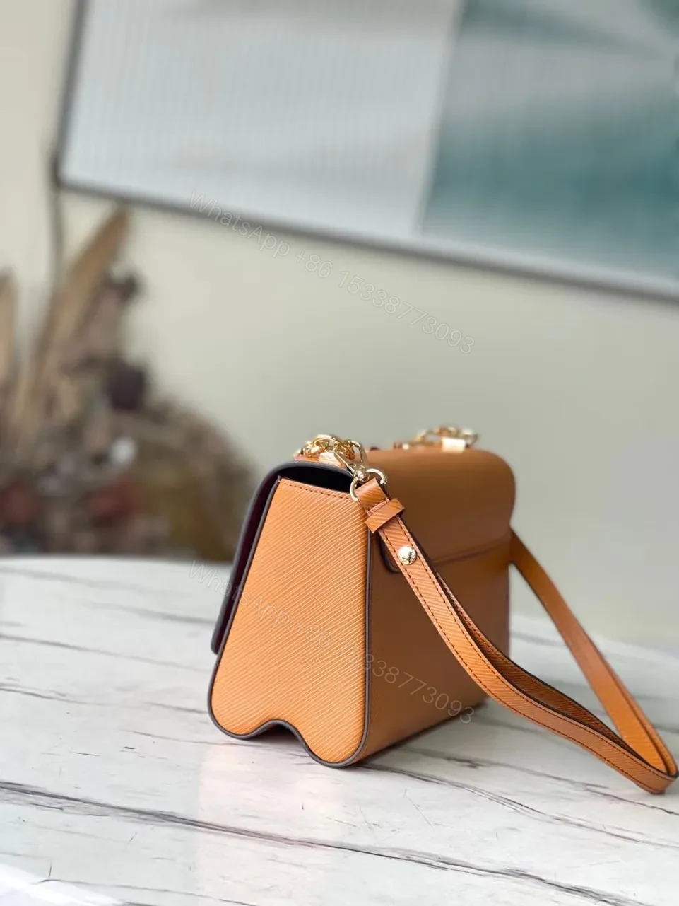 View 8 of Louis Vuitton LV Twist Mini Orange Handbags 23x17x9cm