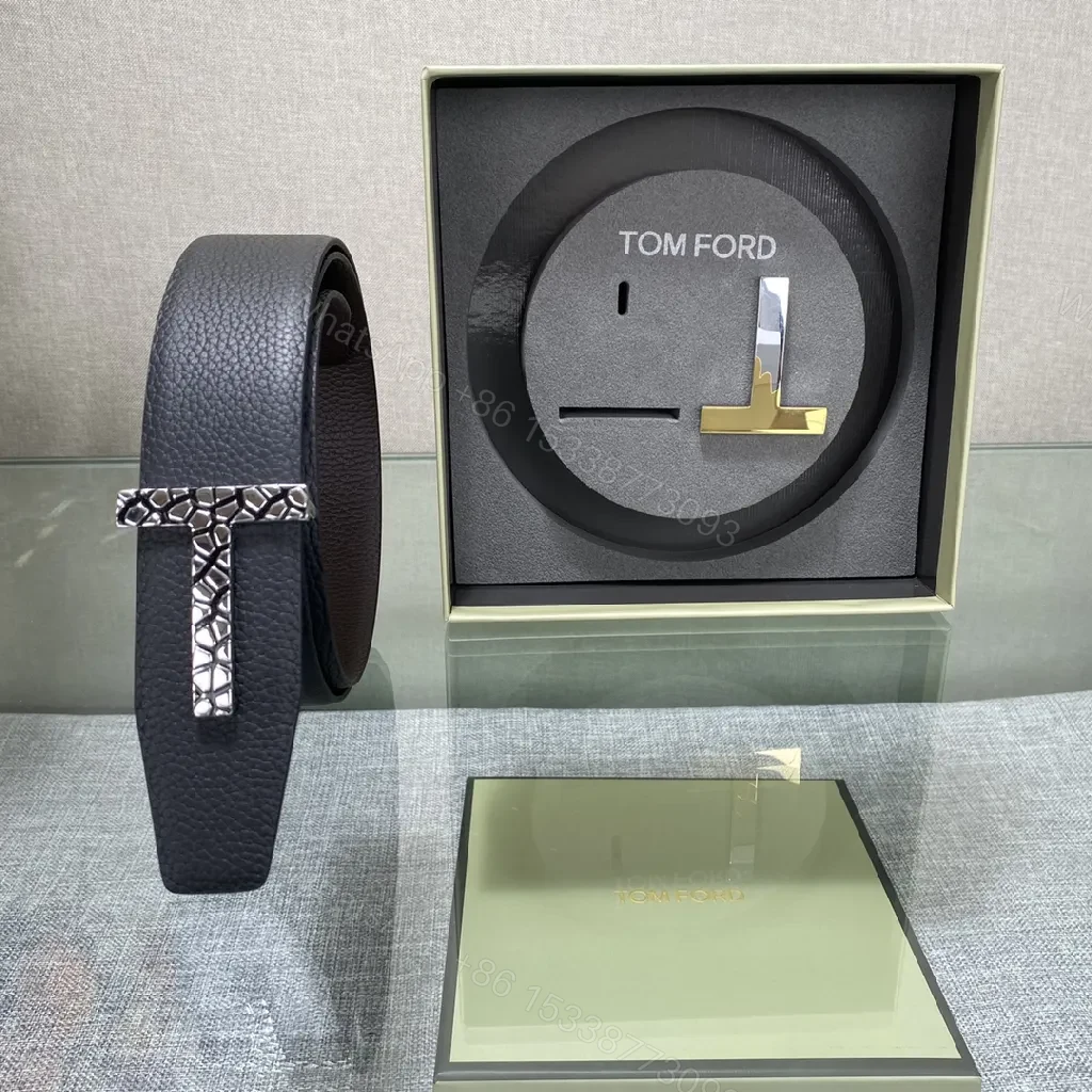 View 7 of Modern Texture Belt: Full-Grain Leather, Bold Buckle Accessory