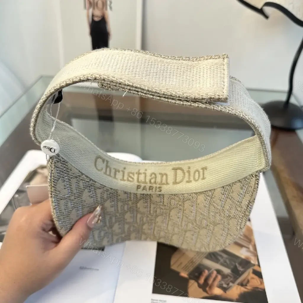 View 6 of Beige Monogram Visor — Luxe Streetwear Cap