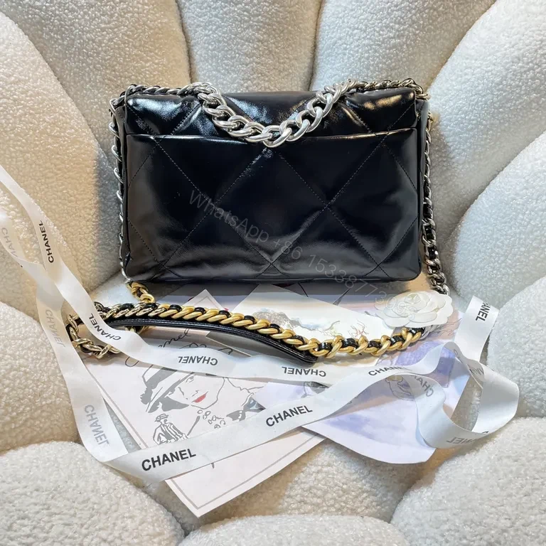 View 2 of Chic Quilted Flap Bag: Signature Chain, Leather, Day-to-Night