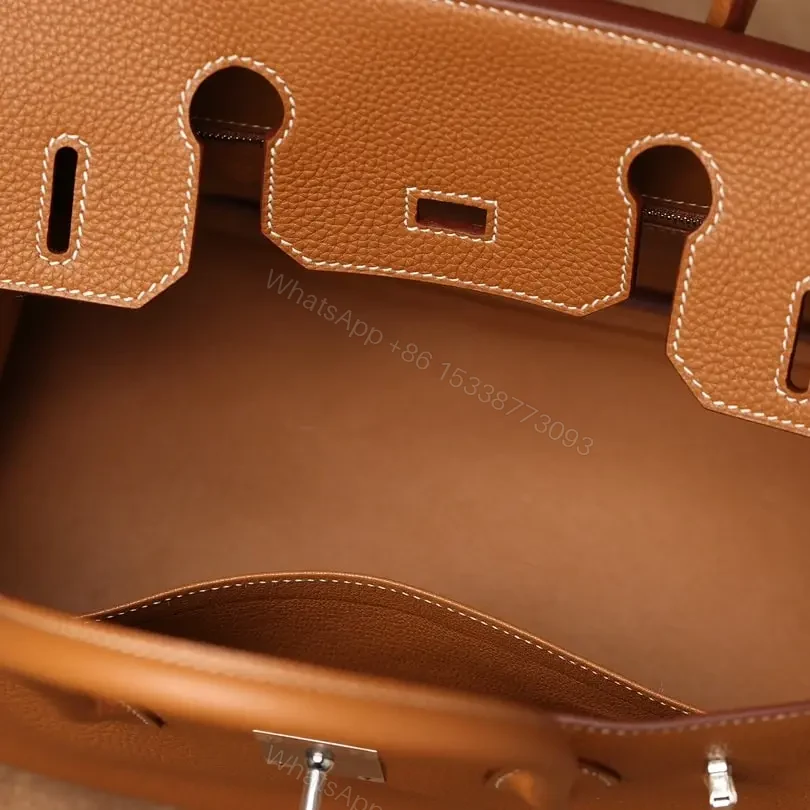 View 7 of 高仿Hermes*Birkin30金棕色銀扣免檢版