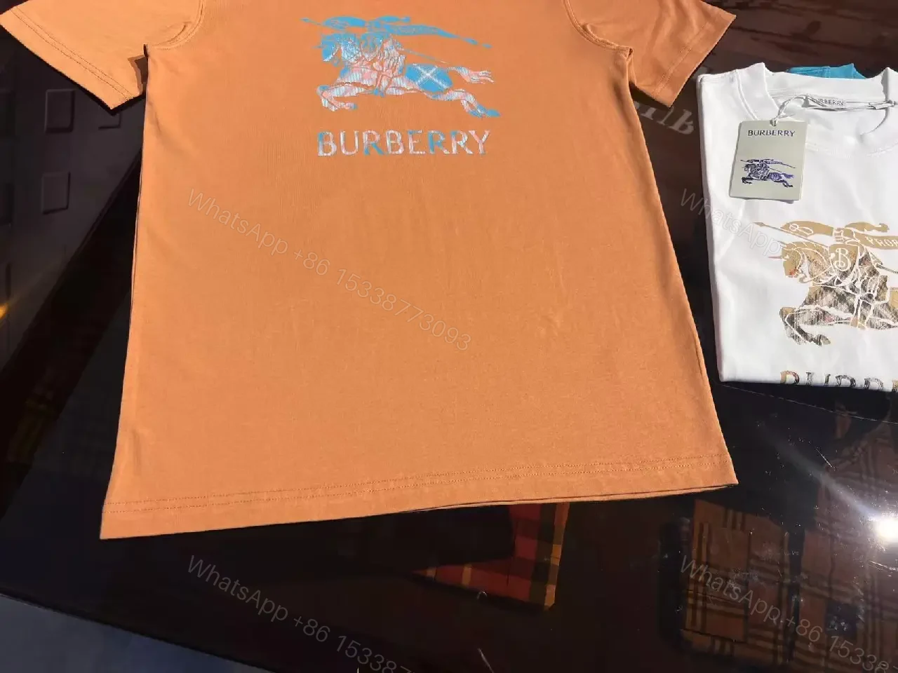 View 3 of Coral Cotton Crewneck Tee - Bold Graphic, Elevated Streetwear