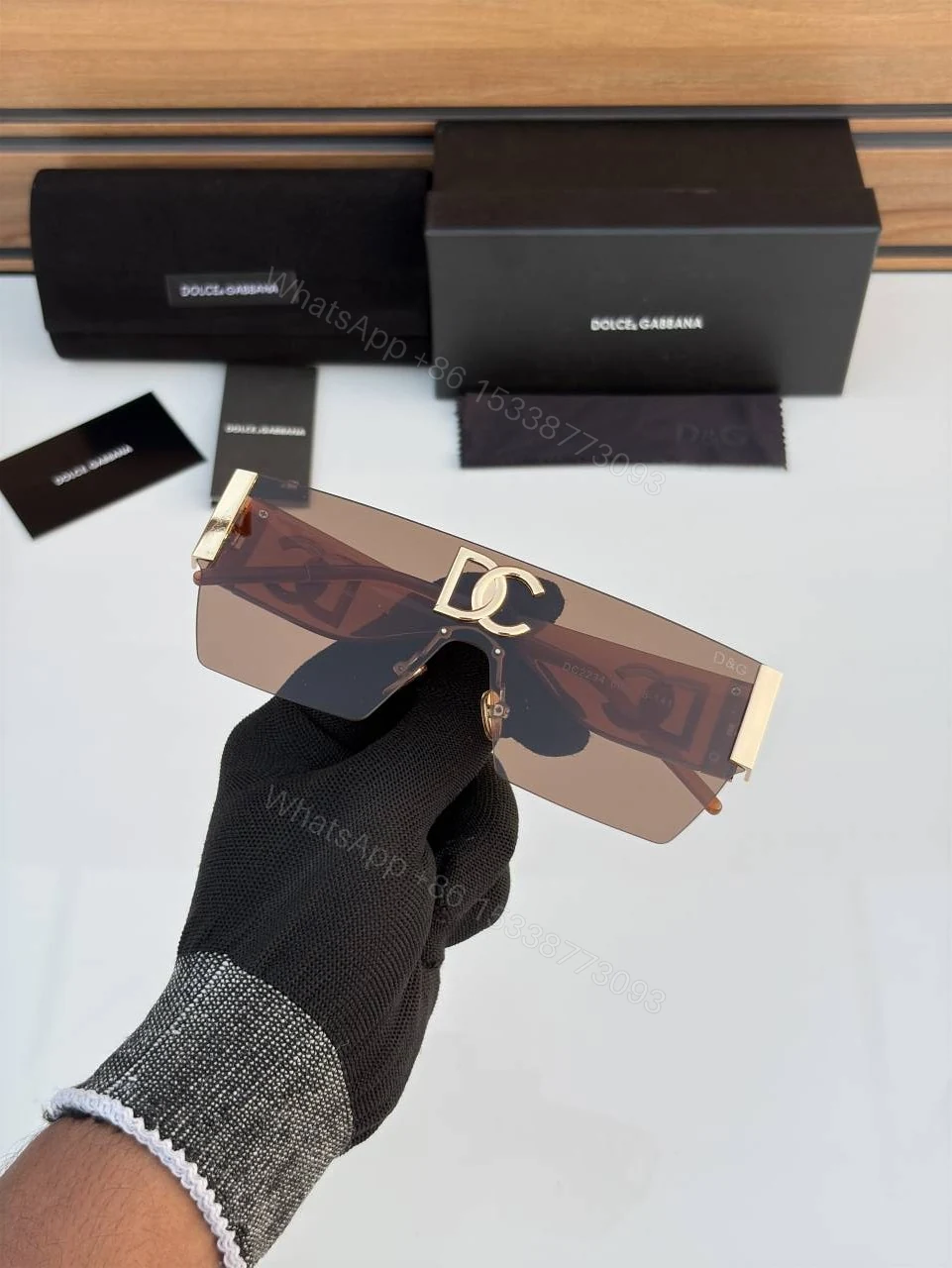 View 5 of First Copy Dolce Gabbana 2234 Brown Sunglasses