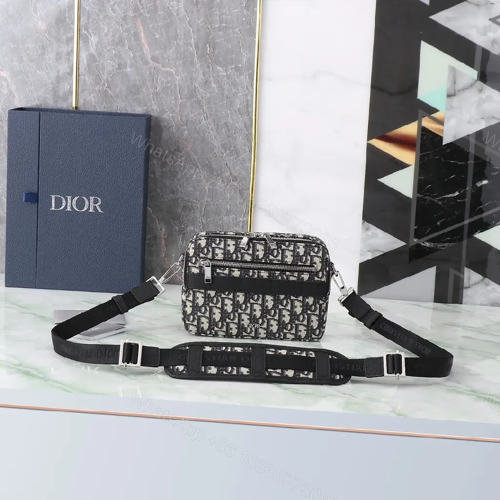 View 7 of Chic Micro-D Dioriac Shoulder Bag: Designer Pattern, Elevated Edge