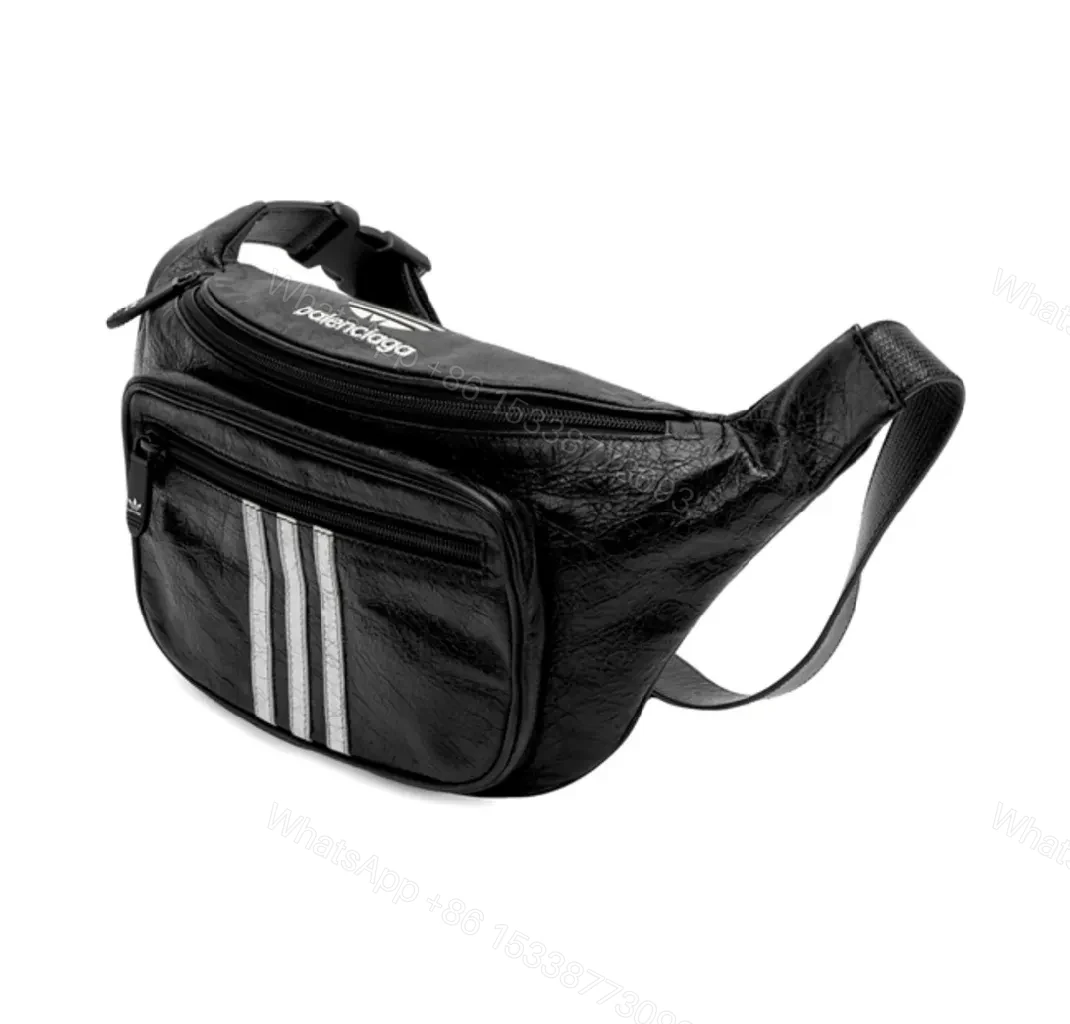 View 4 of Lux textured Leather Belt Bag: Chic Streetwear Essential