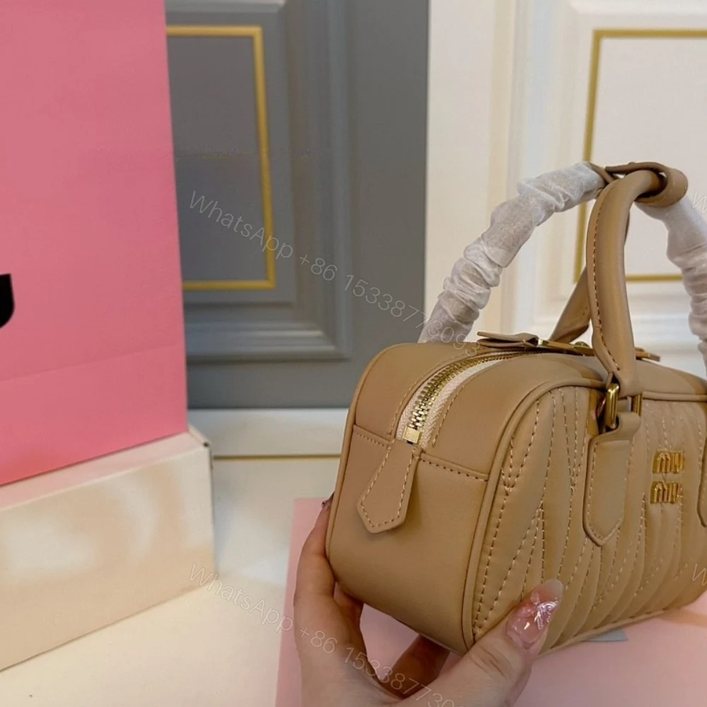 View 4 of MIUMIU ARCADIE MATELASSÉ NAPPA BAG CARAMEL 23CM 5BB142 AN88 F098L V OON