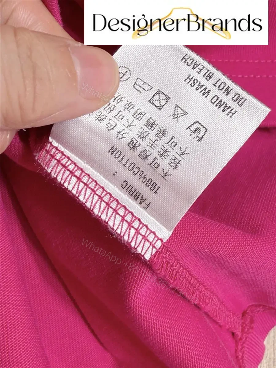 View 9 of Bold Fuchsia Logo Tee: Oversized Cotton-Creast Crest Top