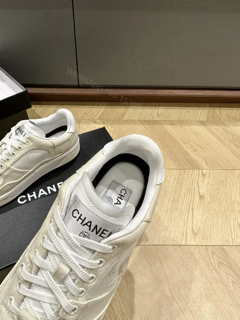 View 3 of Neutral Suede-Leather High-Top: Luxe Everyday Sneaker