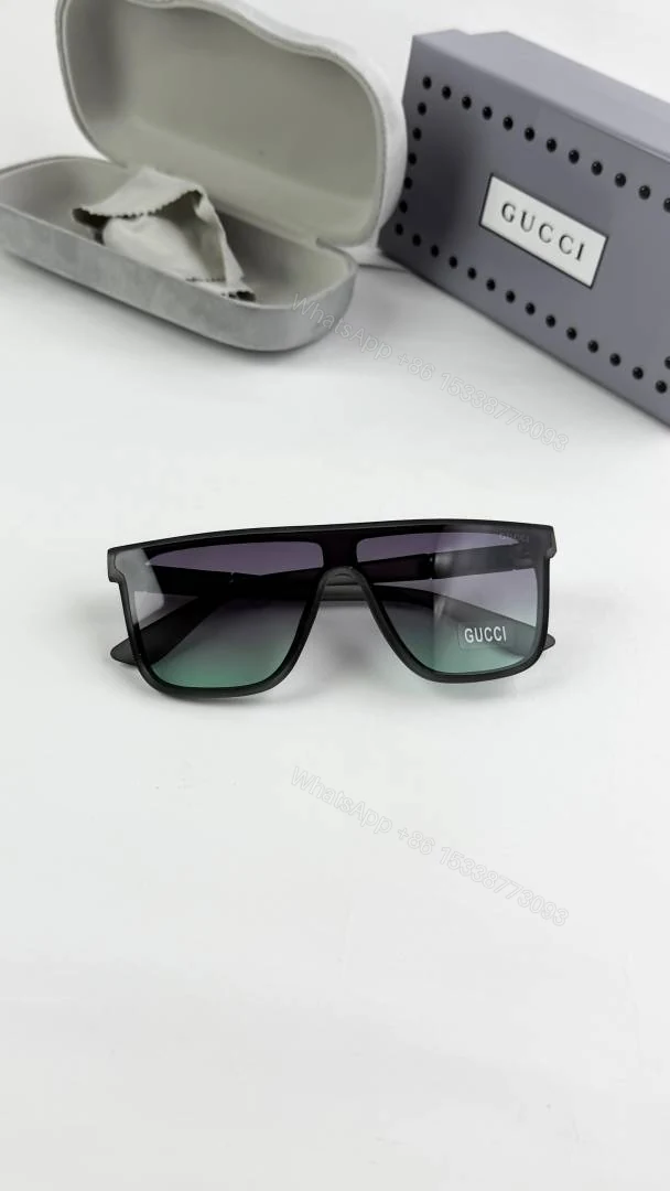 View 3 of First Copy Gucci Grey Blue Shaded 566 Sunglasses