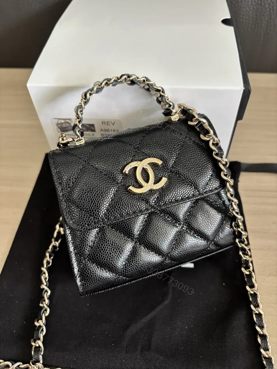 View 2 of Mini Quilted Chain Bag: Luxurious Everyday Classic