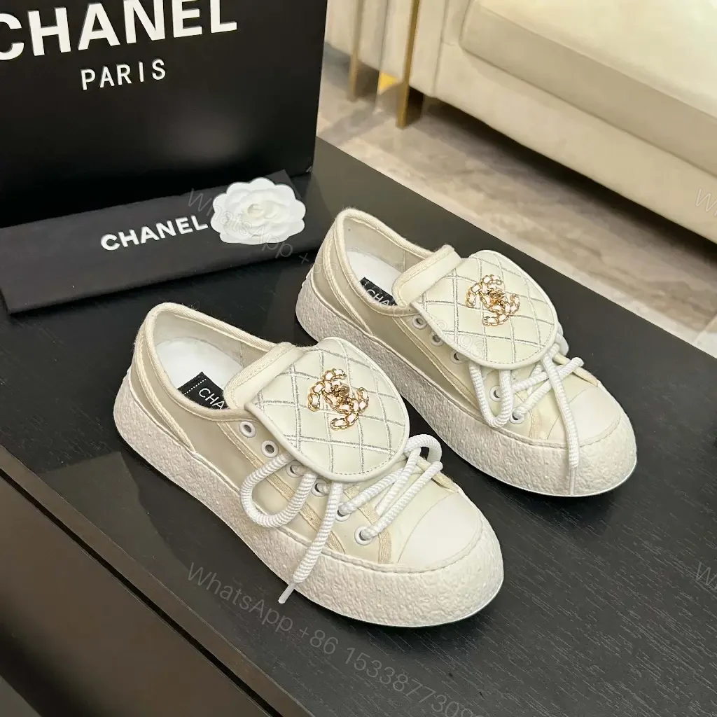 View 5 of Quilted Leather Slip-On Sneakers with Crest Embroidery
