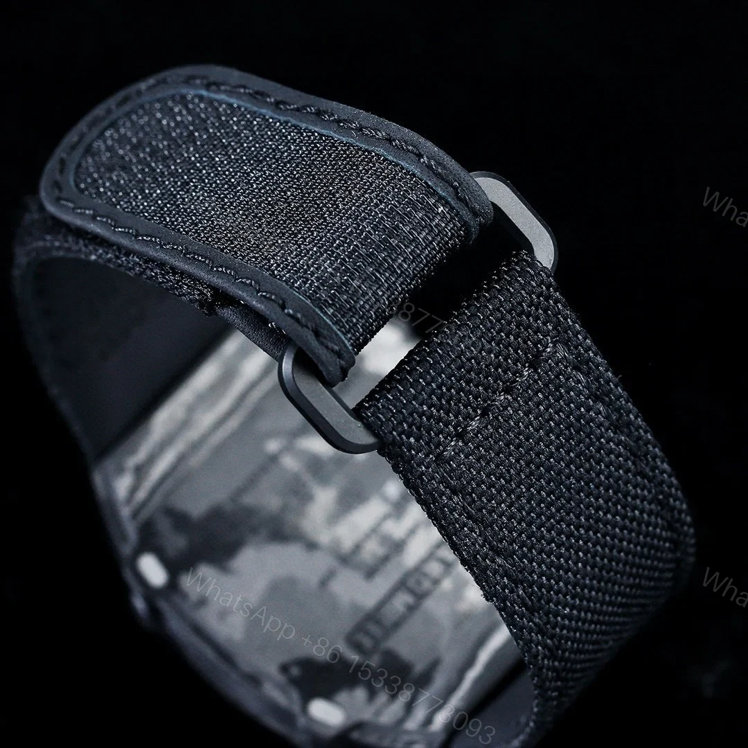 View 9 of Richard Mille RM27-05 Rafael Nadal Flying Tourbillon Watch Carbon TPT Skeleton 38g Ultra Light Ultra Thin 9MM Premium Edition RM-RM27-05-RN-CF-FLY38