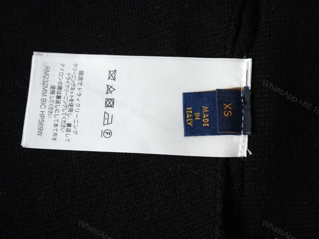 View 5 of Bold Black Zip Jacket with Textured LV Detailing