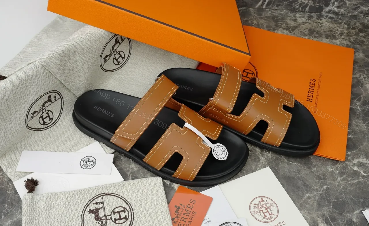 View 3 of Leather Tricolor-Accent Sandals: Sophisticated Everyday Luxury