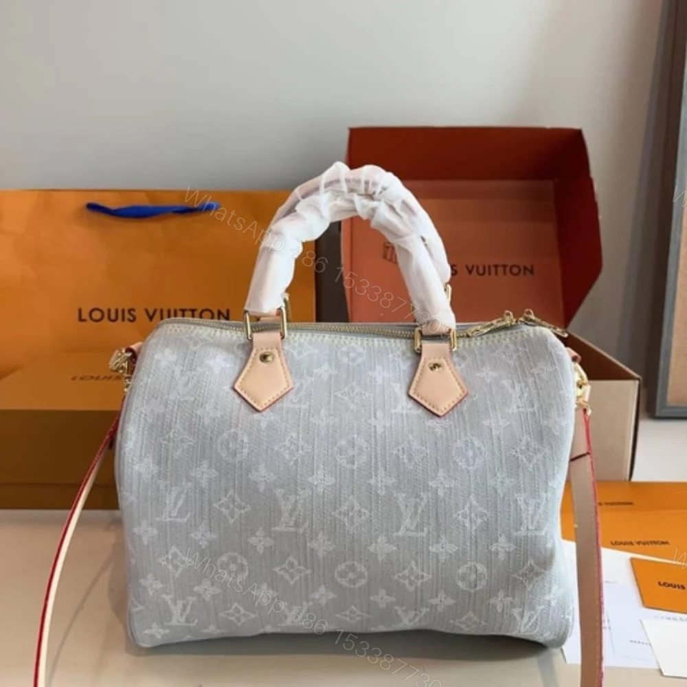 View 3 of Louis Vuitton Speedy Soft 30 Washed Gray 30Cm M13344