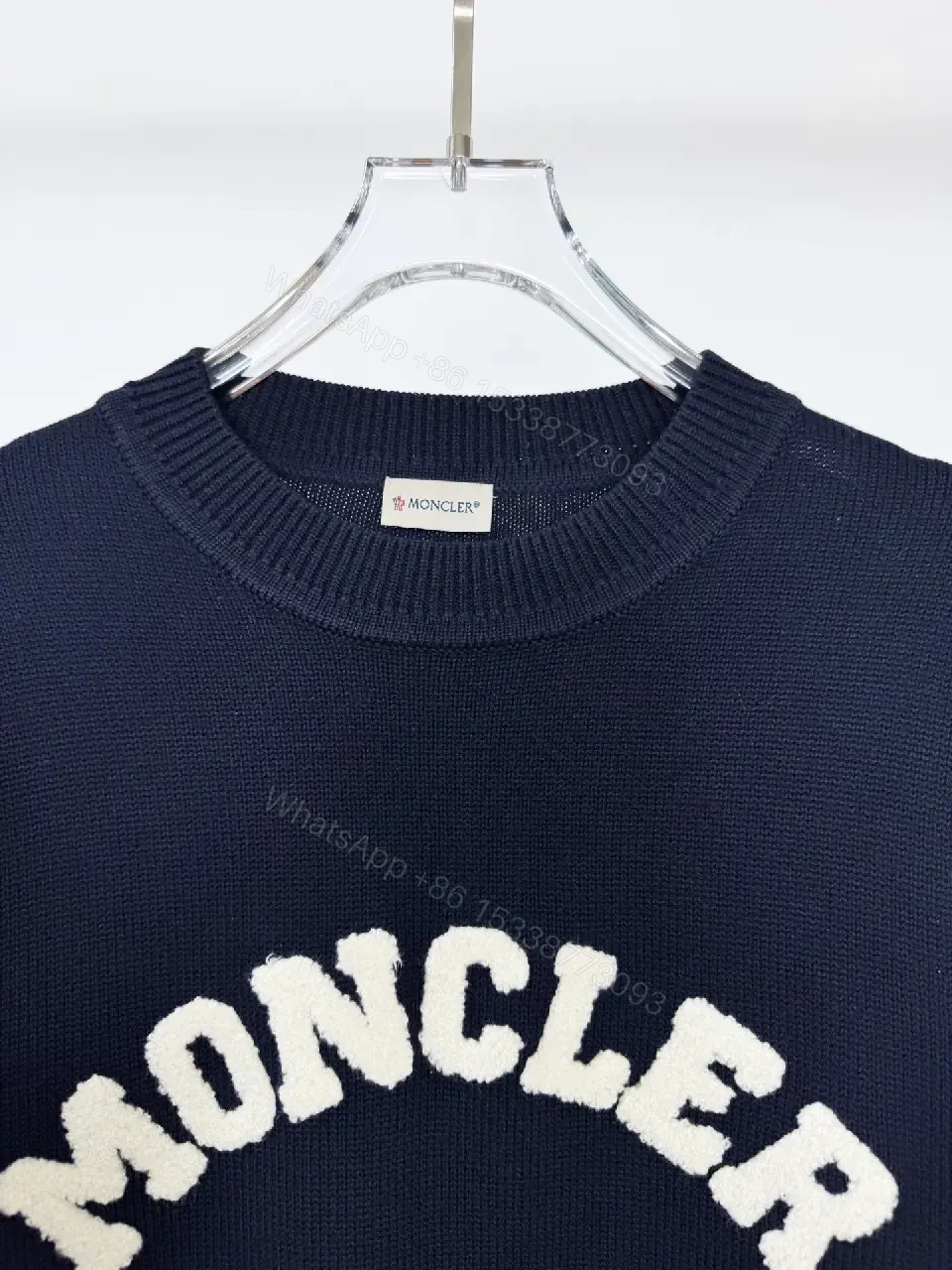 View 8 of Dark Navy Knit Pullover: Designer-Inspired Comfort & Style