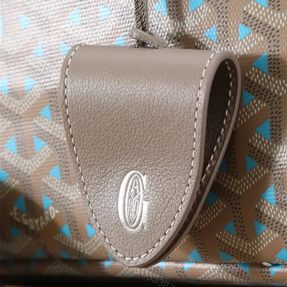 View 10 of 高仿Goyard*STLOUIP11滿印Tote手提袋咖藍免檢版小號