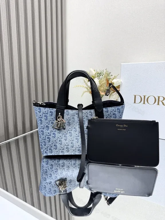 View 2 of Lux Denim City Tote: Structured, All-Day Chic Tote