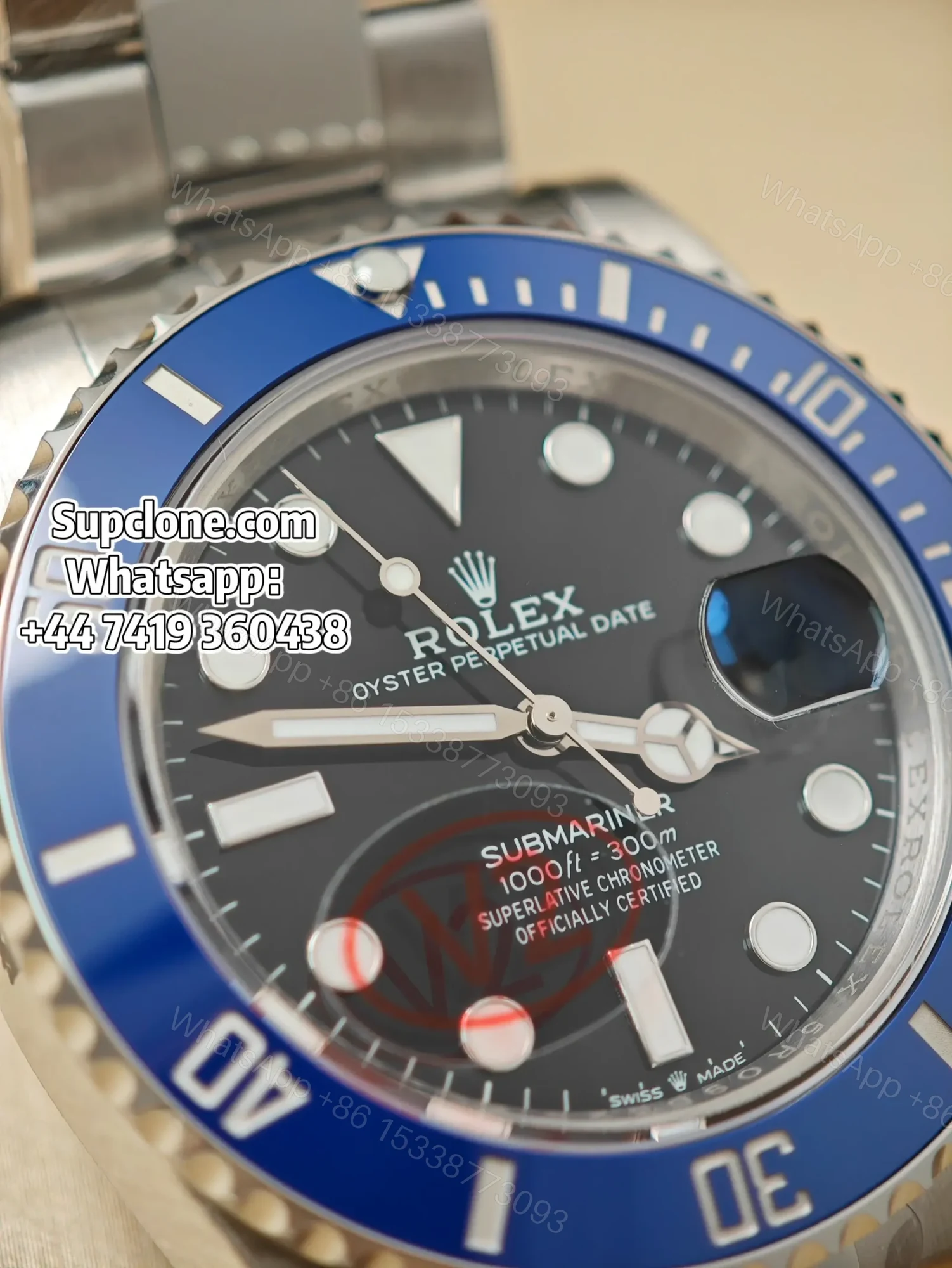 View 8 of Rolex Submariner 126619LB Super Clone – Blue Bezel “Cookie Monster”