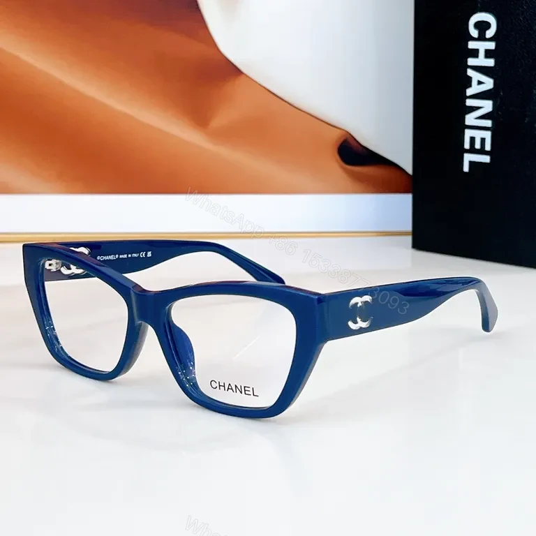 View 7 of Glossy Black Acetate Frames â€“ Modern Chanel-Inspired Luxury Eyewear