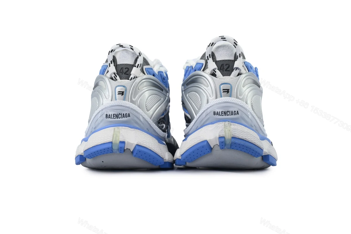 View 2 of Balenciaga Runner Sneaker 'Worn-Out - Blue Grey' 772774 W3RNY 4912