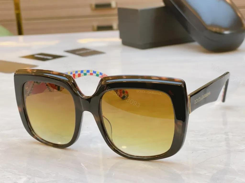 View 7 of Dolce & Gabbana Oversized Sunglasses: Glossy Black, Gradient Lenses