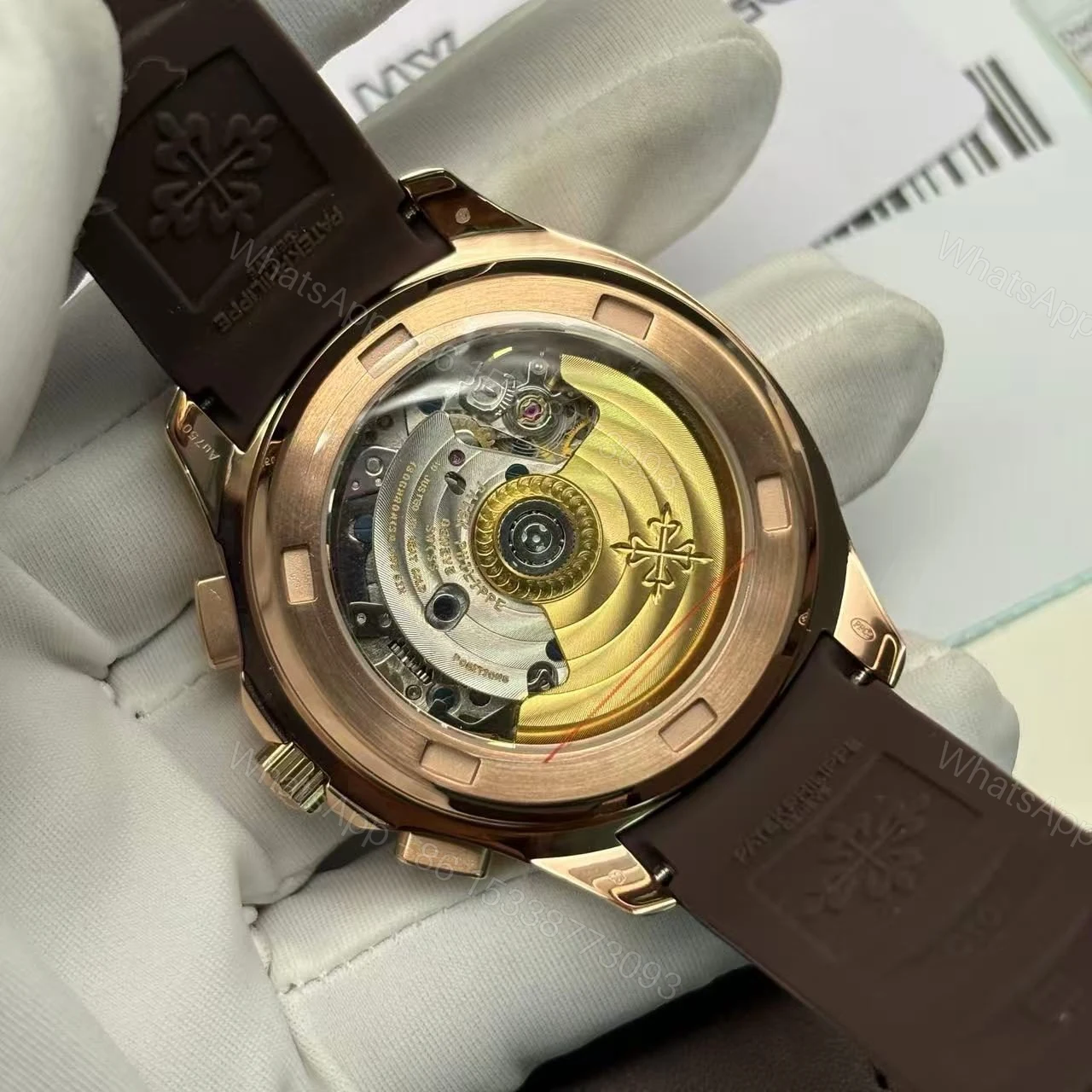 View 10 of Replica Patek Philippe Aquanaut Rose Gold Super Clone